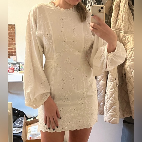 ulla johnson eva eyelet mini dress - Picture 7 of 7